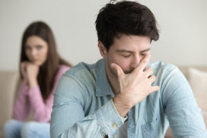 Falsely Accused Man Crying